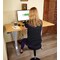 Uncaged Ergonomics RiseUpElectricStandingDesk60X30"BambooDesktopSitStandOffice, RU2gb RU2GB - alternate 3
